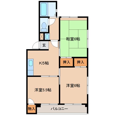 メゾントラヤの物件間取画像